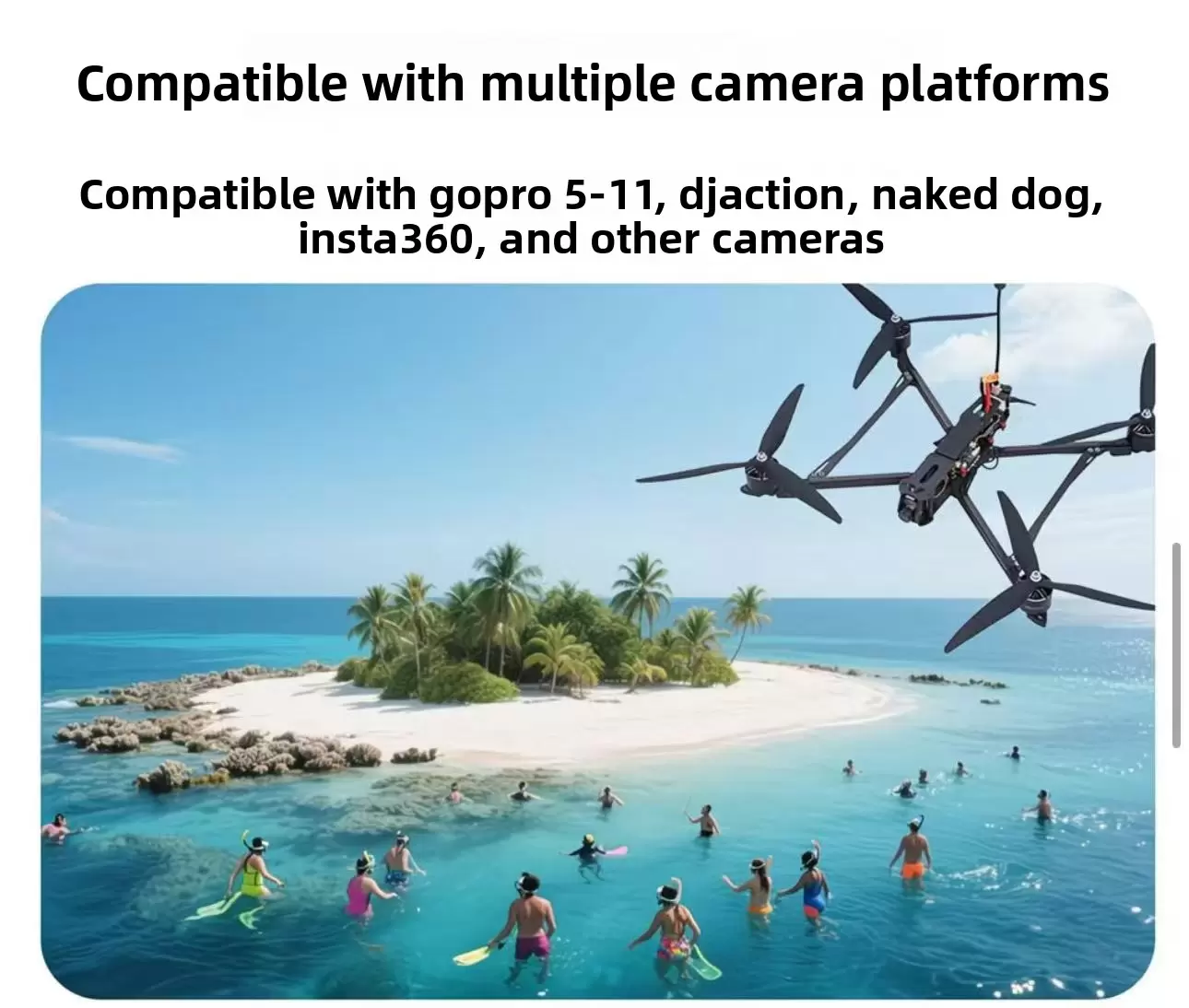 AI 유도 및 광섬유 전송 기능을 갖춘 10인치 FPV 드론