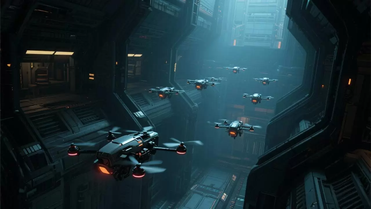 군집 지능 혁신: 드론이 복잡한 실내 환경에서 자율 조정을 마스터하다